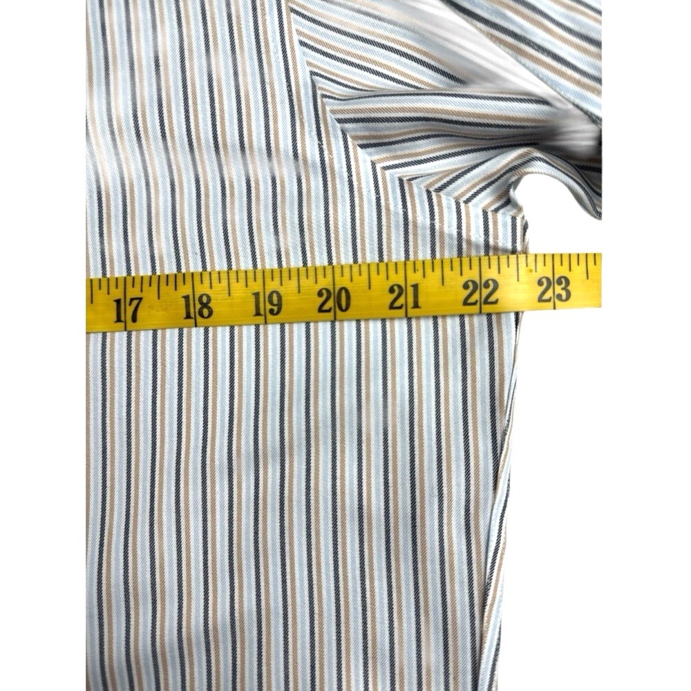 Brooks Brothers Men's Non-Iron Dress Shirt – 100% Supima Cotton, Striped, Size M - Picture 5 of 16